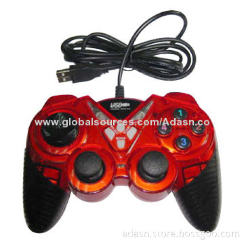 Wired PC USB Game Joystick with Double Vibration, New Design, in Various Colors, Factory Price